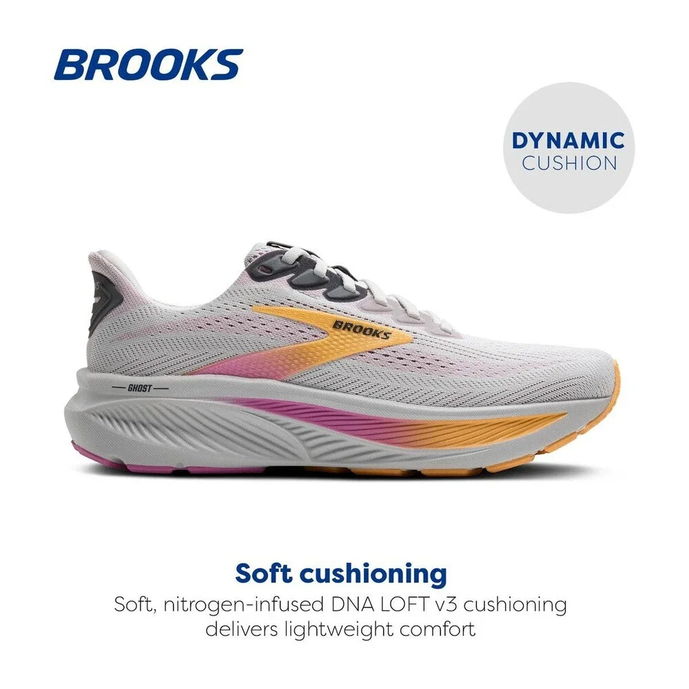 Brooks Women's Ghost 17 Oyster/Apricot/Pink 120431-1B-070